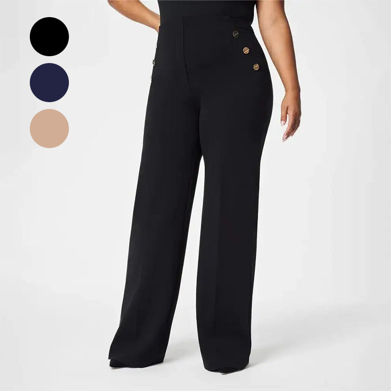 ⏳Limited Sale 57% OFF🌸Women's Plus Size High Stretch High-Waist Wide-Leg Pants