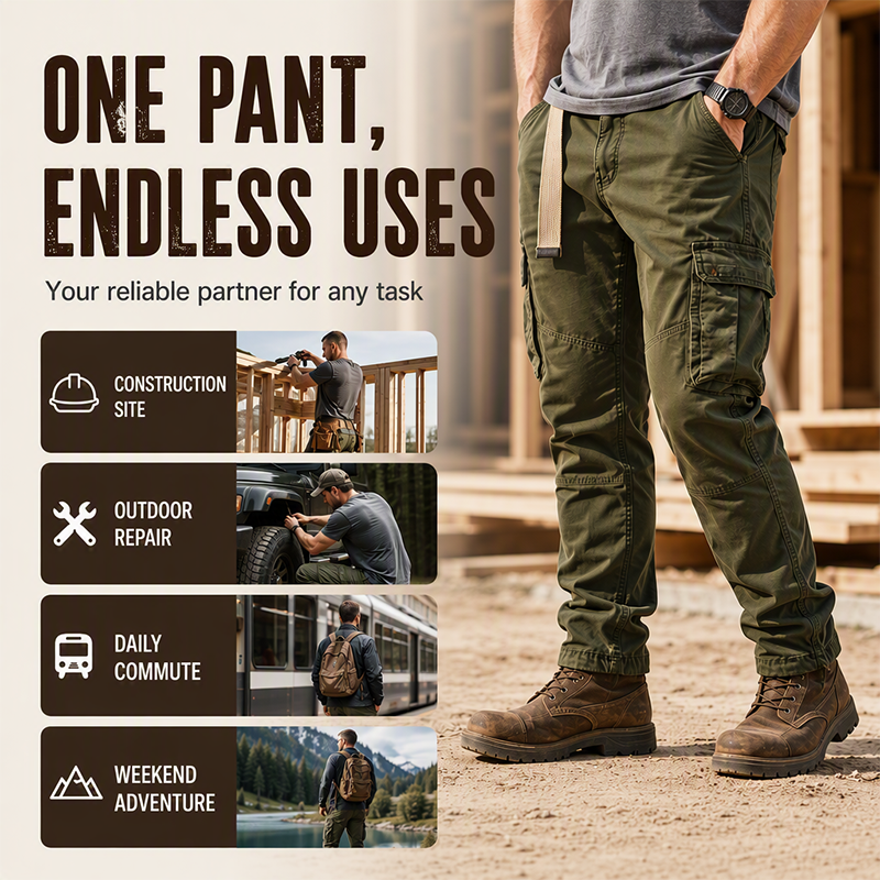 🔥 Utility Built In | Men’s Multi-Pocket Tactical Cargo Pants