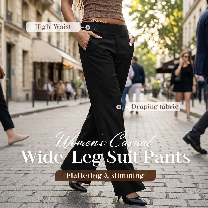 🌺💐Women's Elegant Flared Suit Pants – High-Waist Flattering Fit For Effortless Chic Style 🤍