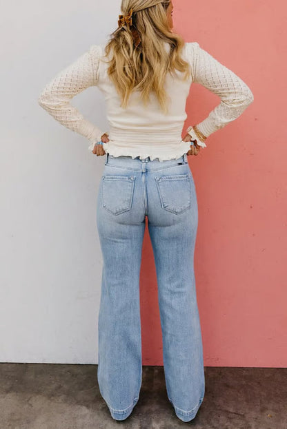 👖💥Hot Sales - 49% OFF💥Vintage Wash Plus-Size Jeans — Stretchy & Straight Leg Fit