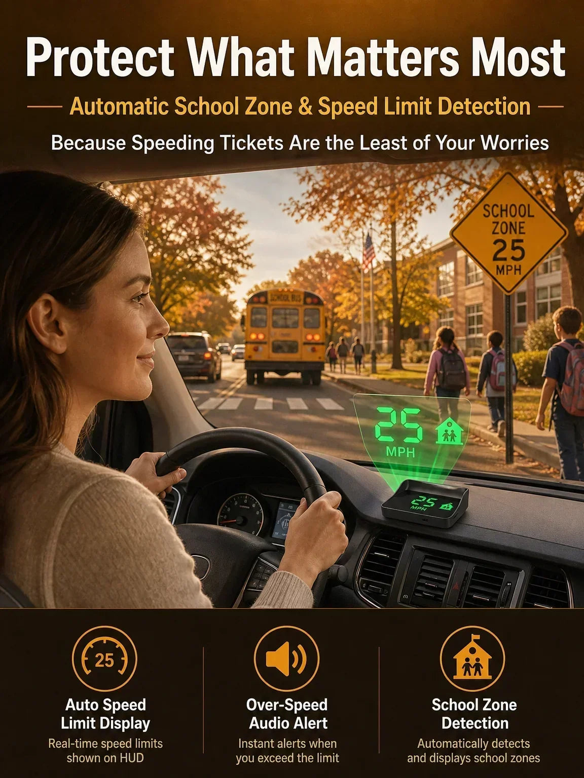 ⌛Limited-Time Offer-Head-Up Display (HUD) Car GPS Digital Speedometer