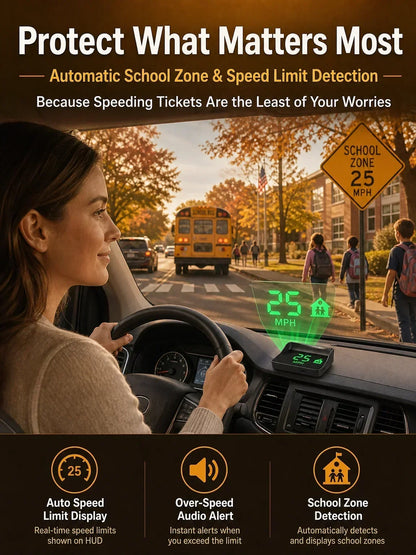⌛Limited-Time Offer-Head-Up Display (HUD) Car GPS Digital Speedometer