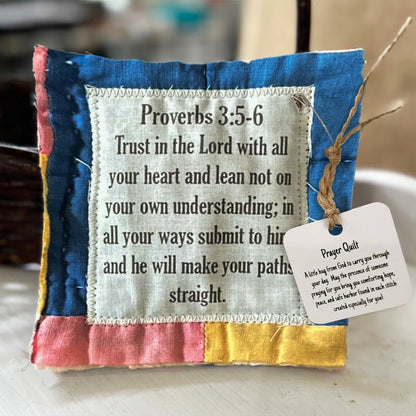 💜Up To 70% Off✝️Best Encouraged And Blessed Gift-Prayer Quilt with cross inside
