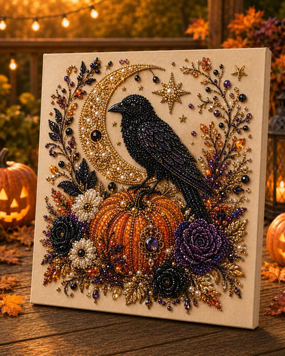 🔥 Last Day 50% OFF  👻✨ Halloween Pearl Art DIY Kit – Turn Tiny Pearls into Spooky-Cute Magic