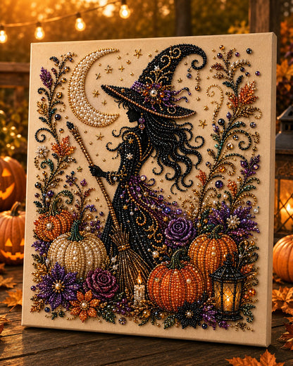 🔥 Last Day 50% OFF  👻✨ Halloween Pearl Art DIY Kit – Turn Tiny Pearls into Spooky-Cute Magic
