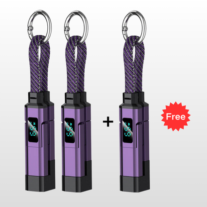 🔥HOT SALE50% OFF🔥4-in-1 Digital Display Keychain Charging Cable