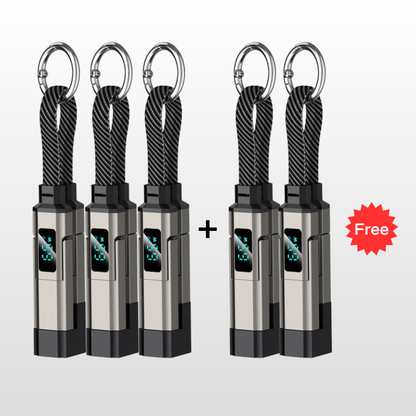 🔥HOT SALE50% OFF🔥4-in-1 Digital Display Keychain Charging Cable