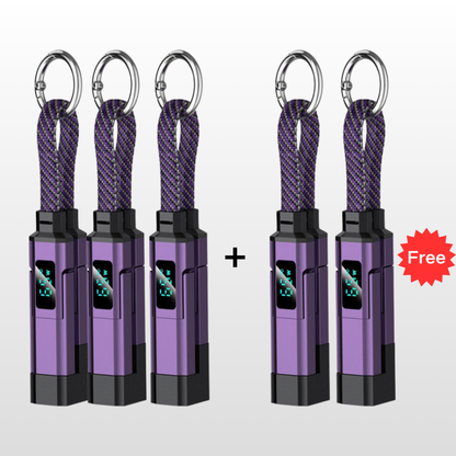 🔥HOT SALE50% OFF🔥4-in-1 Digital Display Keychain Charging Cable
