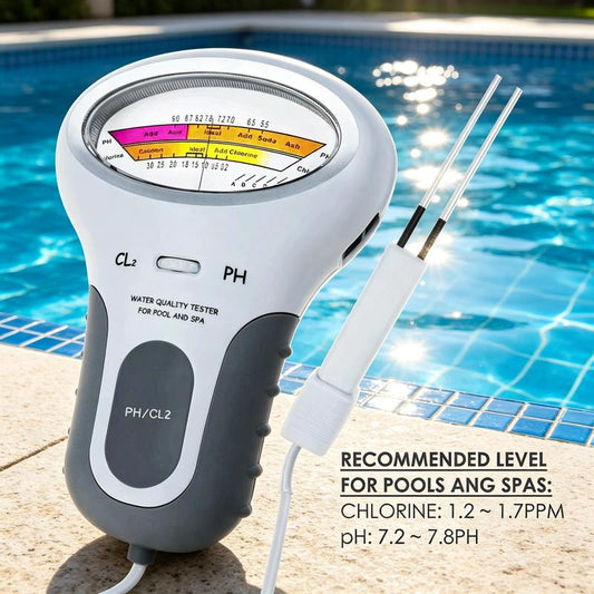 🔬💧 pH and Chlorine Tester for Swimming Pools – 50% Off! Accurate measurement of pH and chlorine levels in your swimming pool – easy, fast, and reliable. 🔥🏊
