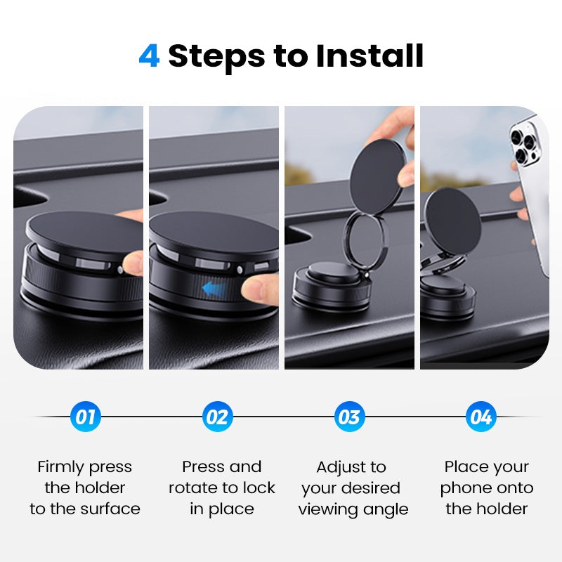 🔥Best Seller🔄360° Adjustable Vacuum Magnetic Phone Holder📱🚗