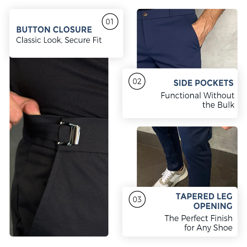 ⏳Time-limited Special⏰Fliwos Men's Stretch Slim Fit Pants