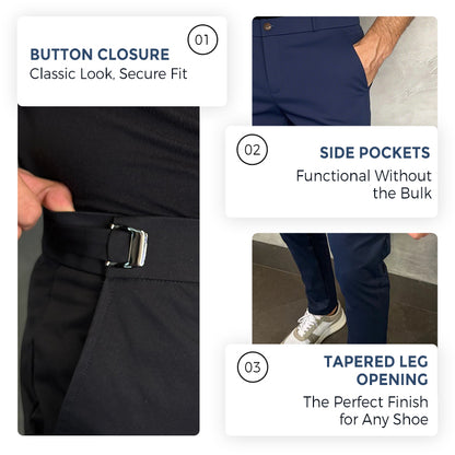 ⏳Time-limited Special⏰Fliwos Men's Stretch Slim Fit Pants