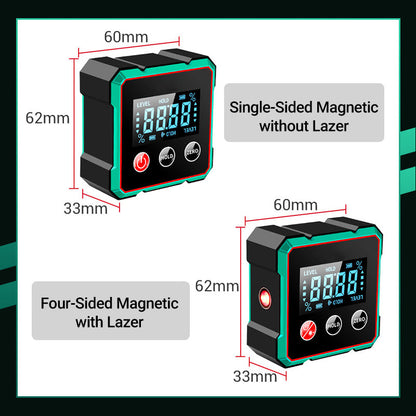 🔥HOT SALE (50% OFF)🔥4-Side Magnetic Digital Angle Gauge with Laser