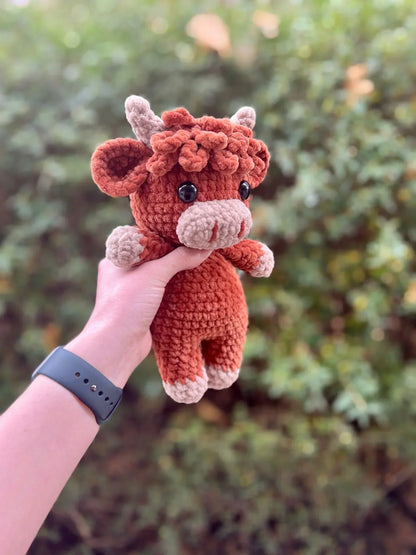 ✨LAST DAY PROMOTION - 50%OFF✨Crochet Highland Cow Amigurumi Pattern🐮- DIY Kit & Finished Plush