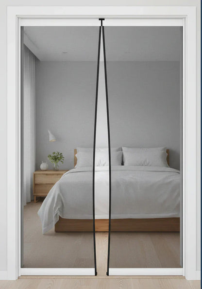 Mesh Curtain Door - Instant Mosquito Net Screen for Flies & Insects Easy Fastening Anti-Mosquito Door Curtain Modern Minimalist Style