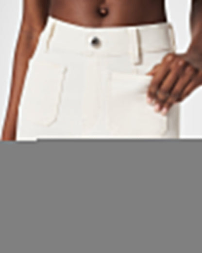 ✨2025 Hot Sale⌛🔥Inventory Clearance! Tummy - Control Cropped Wide - Leg Jeans 🌟