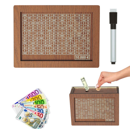 🎁 Hot Sale 49% OFF 🔥Wallet Fattening Program——Cash Vault Wooden Savings Box