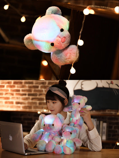 ⏳Limited-time 50% off⏰Teddy bear, colourful LED light, soft toys🌈🧸