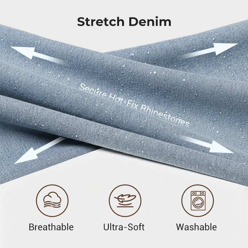 🔥Limited-time offer-Rhinestone-Embellished Straight-Leg Jeans