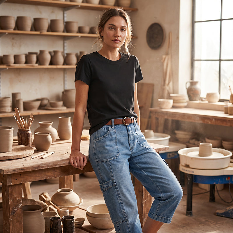 📢Mid-Season Sale: 50% off – limited time ⏰Women's Casual Stretchy Cropped Denim Pants