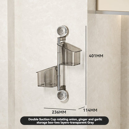 🔥Hot Sale🔥Perforated Suction Cup Spice Storage Rack（50% OFF）