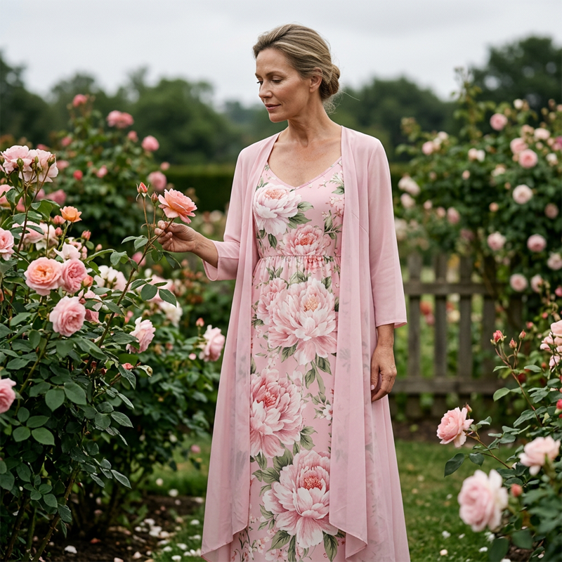 🔥New Arrivals & Best Sellers-Women's Elegant Two-Piece Floral Dress Set