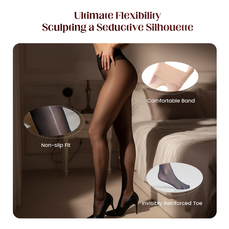 🥳2026 HOT SALE🥳💞50K+ SOLD!💥✨🦵 Buy 1 Get 1 FREE + 50% OFF! Shiny Sheer Tights – Snag-resistant, non-slip waistband. Silky smooth, perfect for parties or daily wear. Legs look amazing! 👗🎀