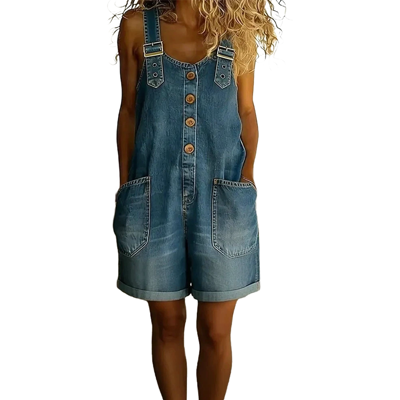 ⌛Limited-time Offer 50% OFF👍Women's Casual Denim Romper