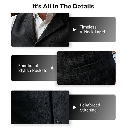 🔥Hot Sale Deals-Men's Slim Fit Casual Business Vest