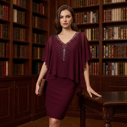 ⌛Limited-Time Offer-Women Elegant V Neck Evening Dress