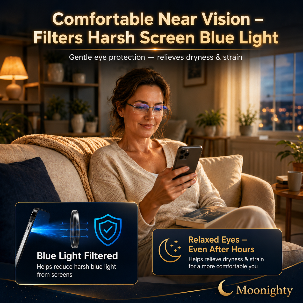 😍Buy 1 Get 1 Free - Just $9.9👓 Crystal Clear Reading Glasses – Lightweight Frameless Design with Premium Diamond-Cut Finish ✨