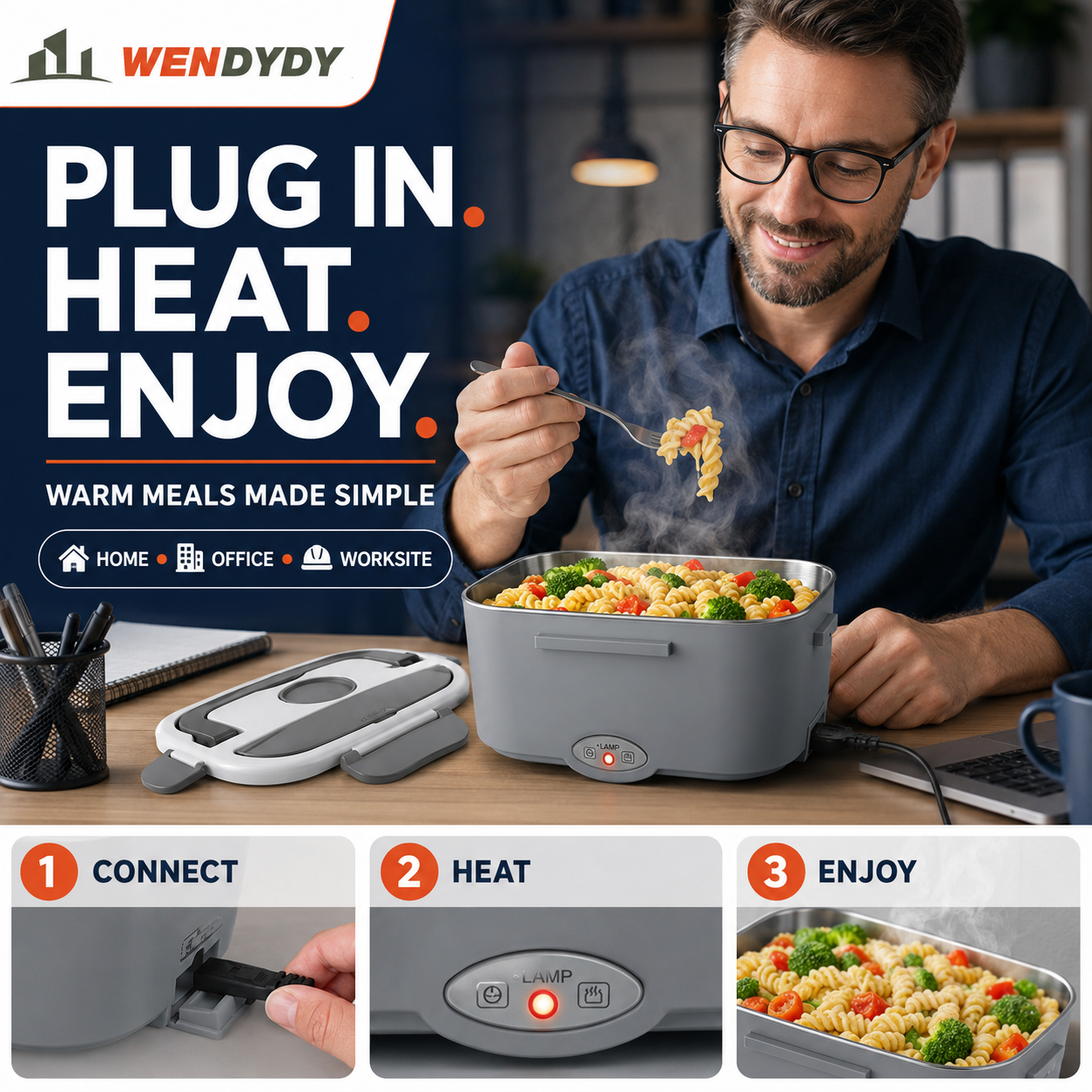 🔥 50% off today! 🍱 Portable food warmer