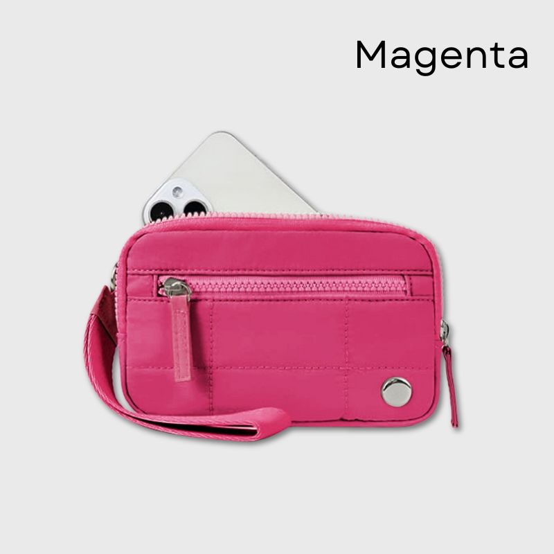 🔥Last Day 49% OFF | Puffer Wristlet Wallet Fits Phone💜