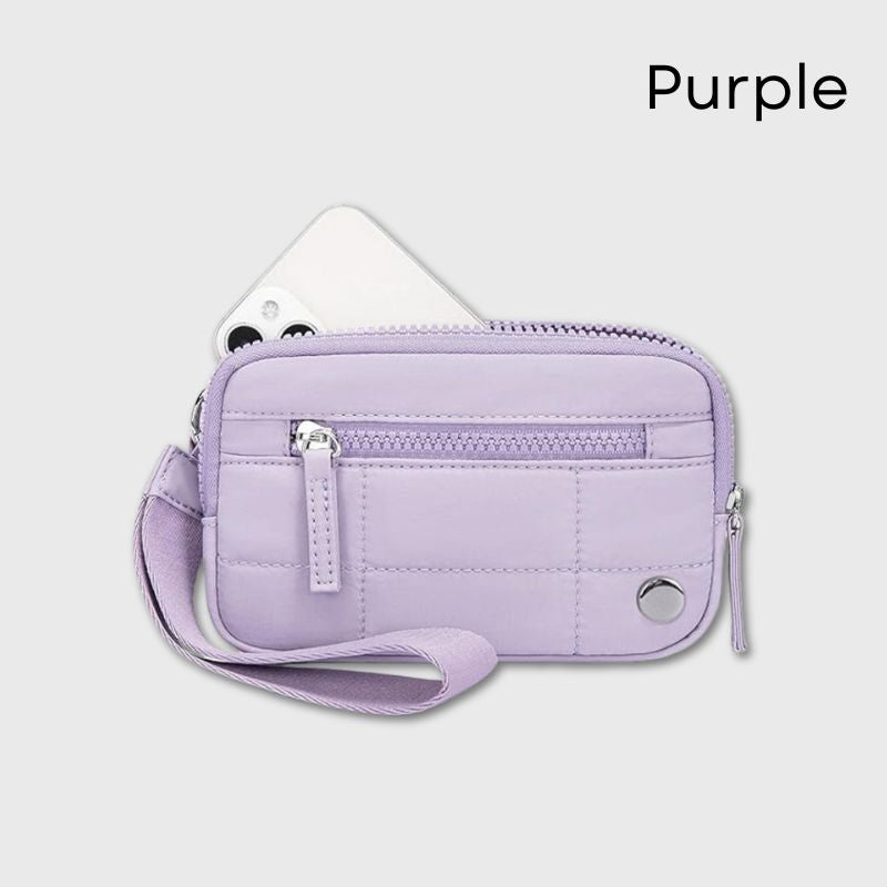 🔥Last Day 49% OFF | Puffer Wristlet Wallet Fits Phone💜