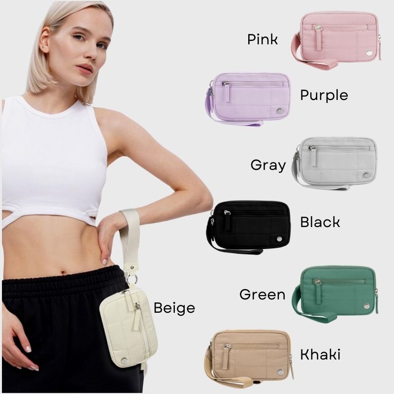 🔥Last Day 49% OFF | Puffer Wristlet Wallet Fits Phone💜