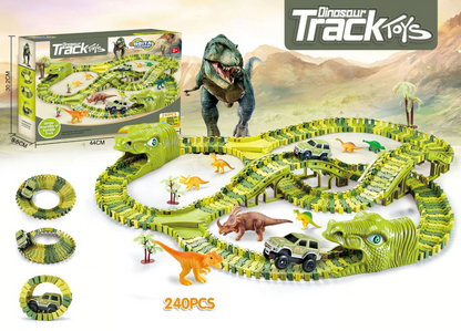 🎁Christmas Special Sale: Up to 50% Off!💝🦖Creative Dinosaur Theme Track Toy Set