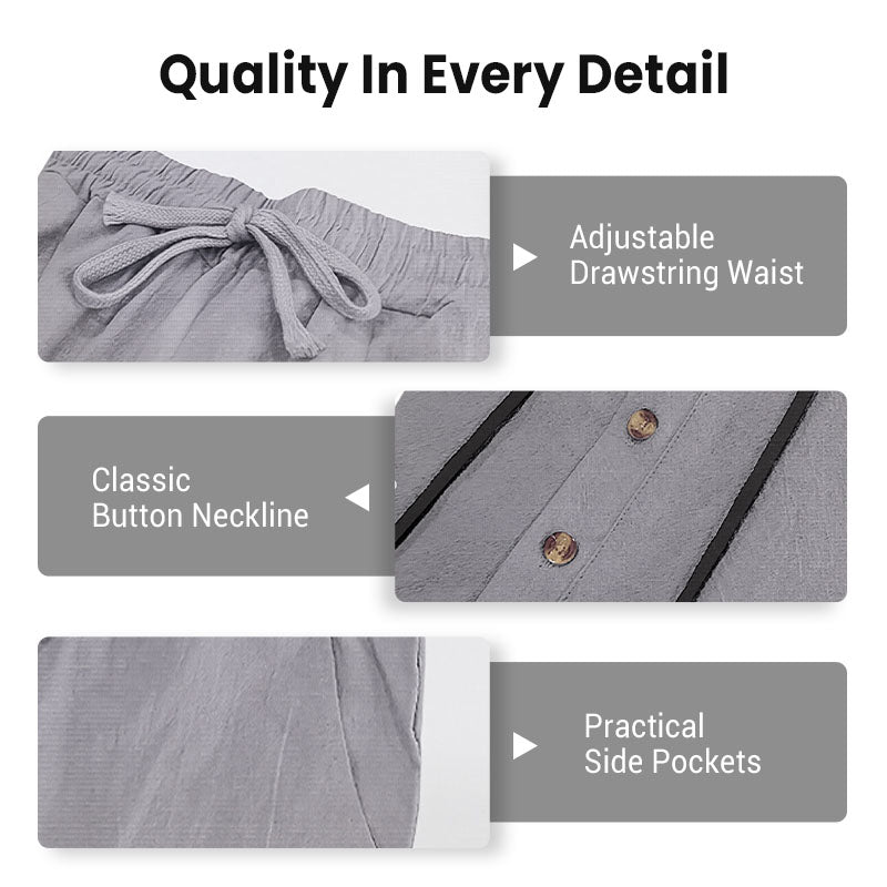 📢📢49% OFF !!!Men's Hooded Casual Loose Top & Pants 2-Piece Set