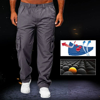 👖 59% OFF NOW! 🧵 Men's Multi-Pocket Relaxed Fit Cargo Pants – Durable & breathable – Perfect for work, hiking or everyday wear – practical and comfortable 🌿✨