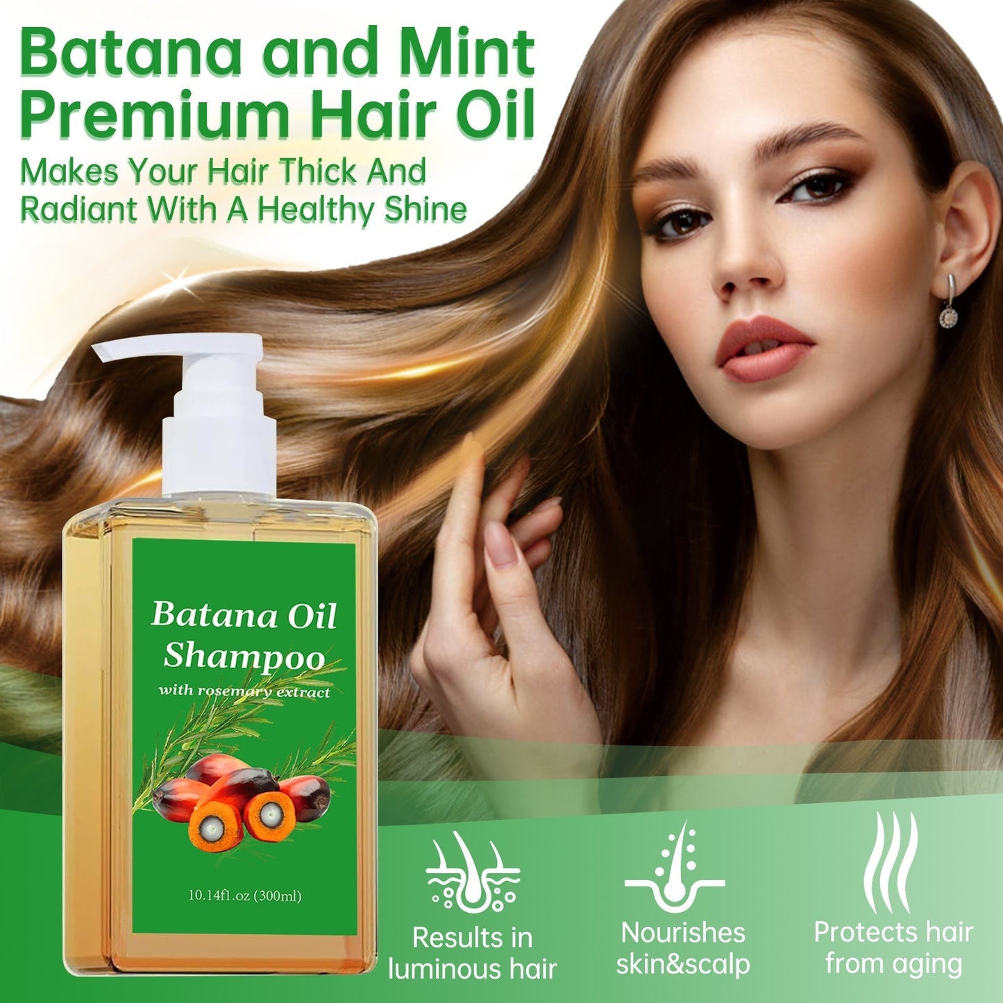 🍃Batana Oil Shampoo with Rosemary Extract💕