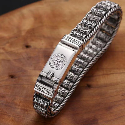 💎 60% OFF! 💎 Tibetan Prayer Wheel Bracelet – 925 Sterling Silver, Lucky Charm & Valentine's Day Gift