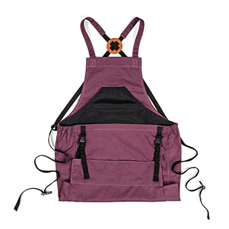 🎁 Hot Sale 49% OFF 🔥Cross Back Gardening Apron With Deep Kangaroo Release Pockets
