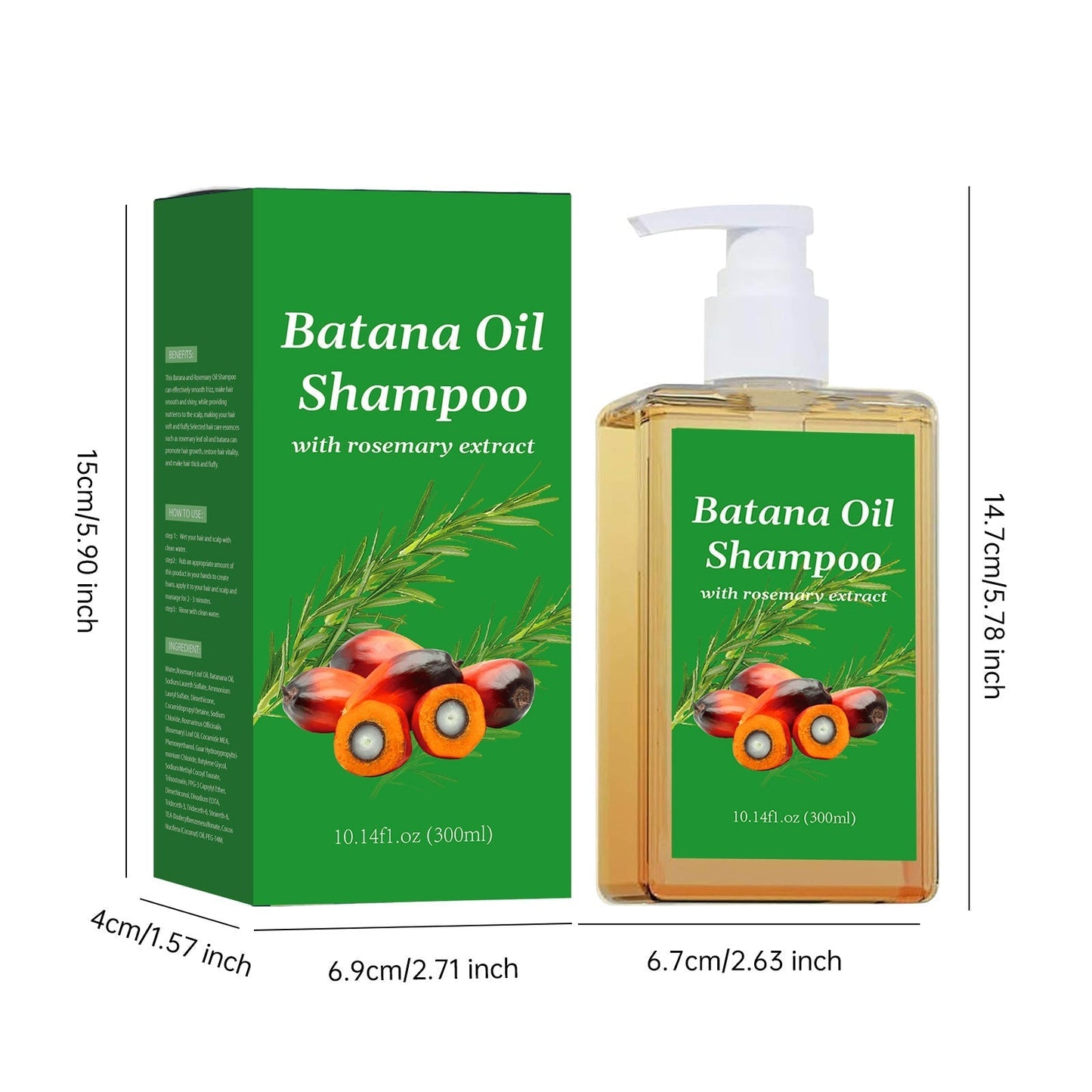 🍃Batana Oil Shampoo with Rosemary Extract💕