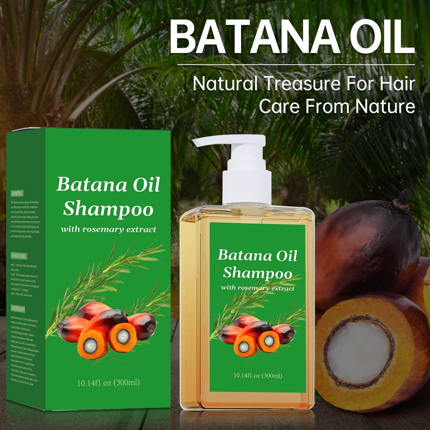🍃Batana Oil Shampoo with Rosemary Extract💕