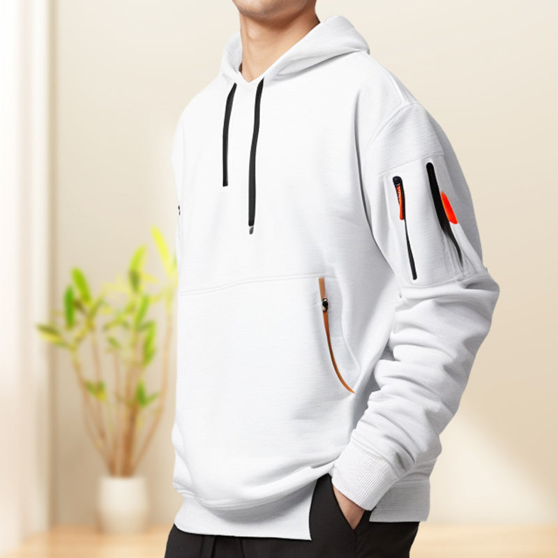 ⌛Limited-Time Offer-Hoodies for Men with Half-Zip and Pockets