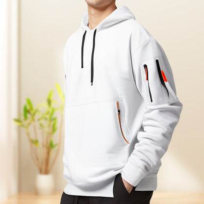⌛Limited-Time Offer-Hoodies for Men with Half-Zip and Pockets