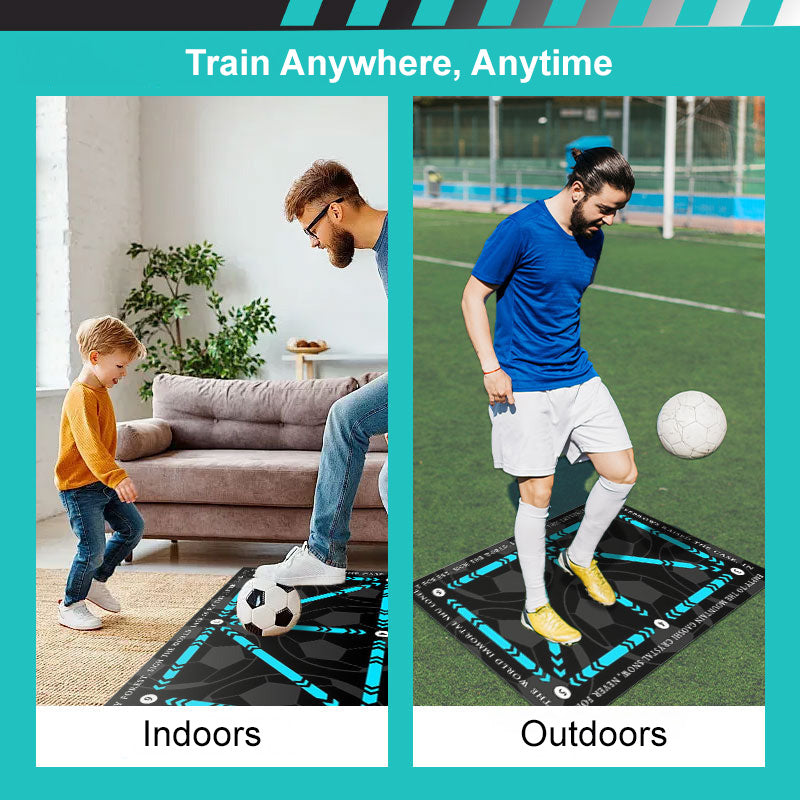 ⚽ 50% OFF NOW! 🔥 Non-Slip Football Training Mat - Durable & Portable, Perfect for Footwork Drills Anywhere ✨