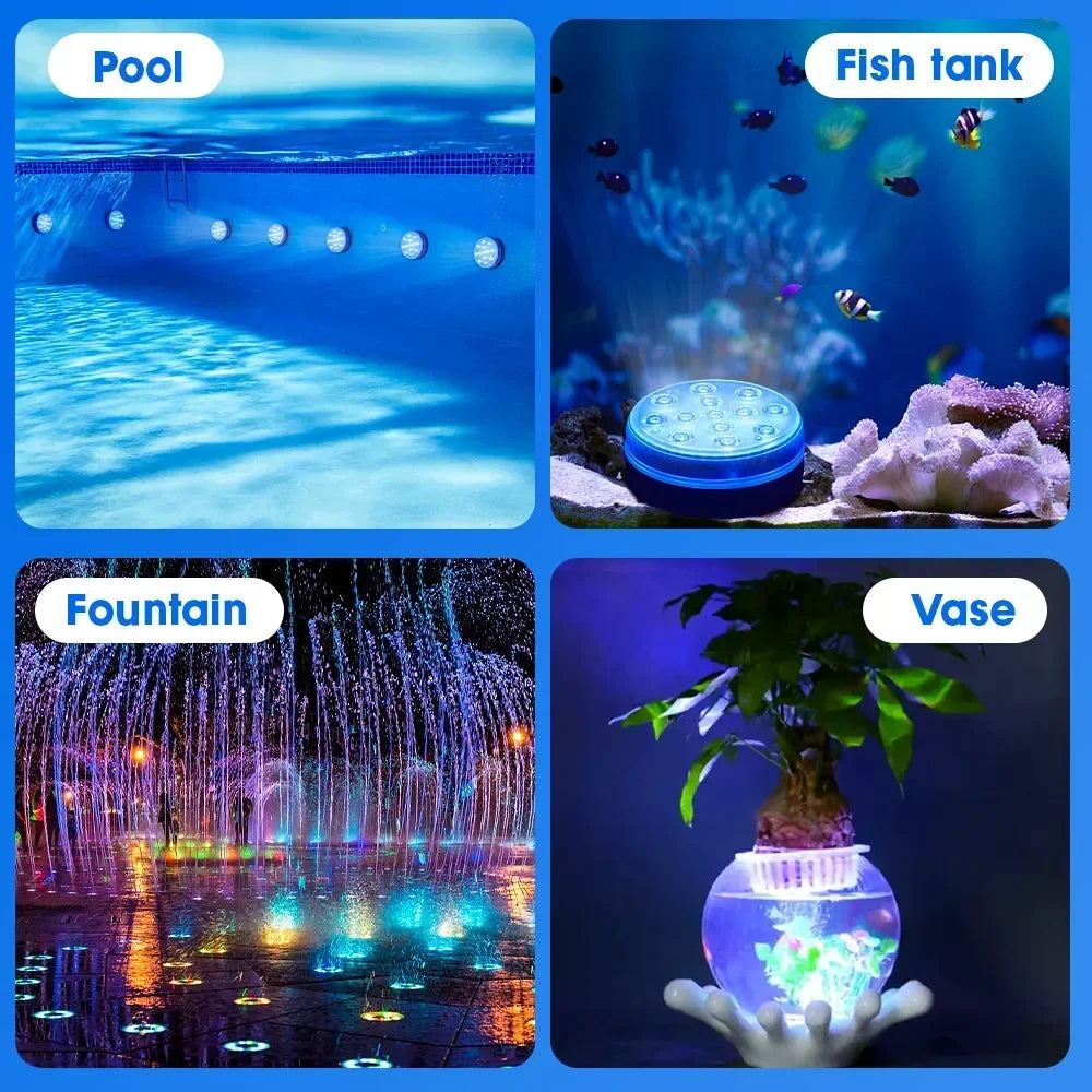 📢📢Last-day special-Underwater LED lights (with wireless remote control)
