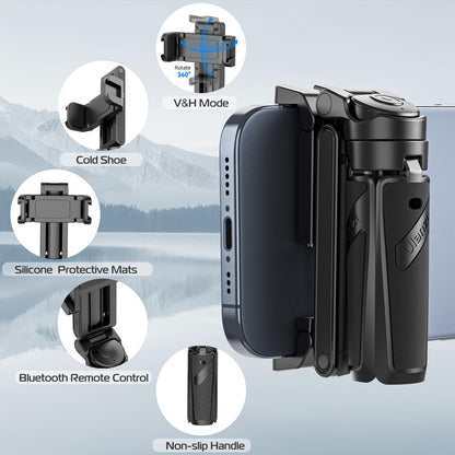 🔥2025 NEW SALE - 49% OFF🔥Extendable Grip Phone Tripod with Detachable Remote (Pocket Size)