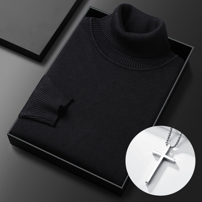 ⏳Limited-time 50% off⏰Men's Solid Color Premium Turtleneck Sweater👔