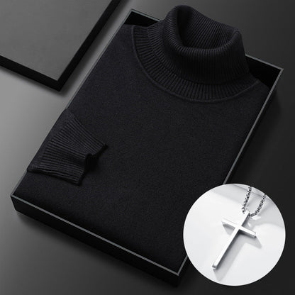 ⏳Limited-time 50% off⏰Men's Solid Color Premium Turtleneck Sweater👔